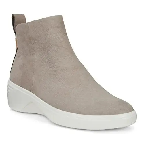 Produktbild: ECCO Damen Soft 7 Wedge Diffuse Stiefelette, Grau (Grau Warm Grey), 40 EU