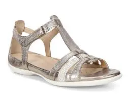 Produktbild: Ecco ECCO FLASH, Damen Knöchelriemchen Sandalen, Silber (WARM GREY METALLIC/MOON ROCK57462), 35 EU (3 Damen UK)