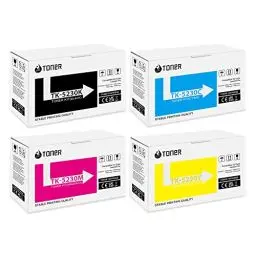 Produktbild: ECHALLENGE TK-5230K Toner-Kartusche TK-5230K TK-5230C TK-5230Y TK-5230M Kompatibel für Toner Kyocera Ecosys M5521cdw M5521cdn P5021cdn P5021cdw M5521 P5021 (Schwarz,Cyan,Gelb,Magenta, 4er-Pack)