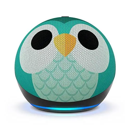 Produktbild: Echo Dot (Neueste Generation) Kids | Smarter WLAN- und Bluetooth-Lautsprecher mit Alexa | 1 Jahr Amazon Kids+ Inhalte inklusive | Eulen-Design