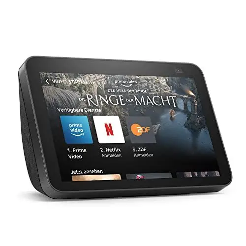 Produktbild: Echo Show 8 (2. Generation, 2021) | HD-Smart Display mit Alexa und 13-MP-Kamera | Anthrazit