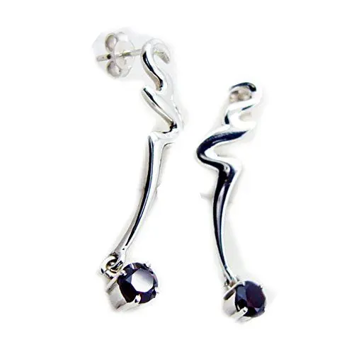 Produktbild: Echte Granat Ohrringe Für Frauen Silber Ovale Form Chakra Heilung Schmuck Januar Birthstone Handgemacht