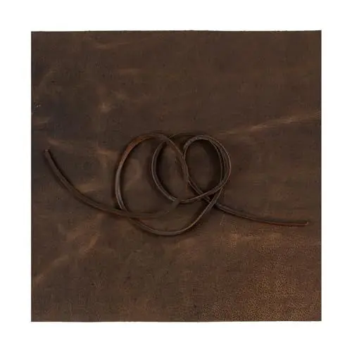 Produktbild: Echte Leder Meterware für Leder Ohrringe, MOONSTER® Leder Brieftaschen & Bastelarbeiten - Lederreste, Echtes Vollnarben Büffelleder, Kein Kunstleder - Weiches Braun (1 Lederstücke + Lederband)