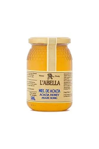 Produktbild: Echter Akazienhonig aus Spanien - Premium Qualität - reines Naturprodukt - kaltgeschleudert - unfiltriert - mildes, liebliches Aroma - im Glas, Größe:500 g, Geschmack:Akazie