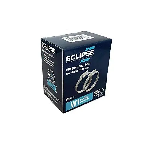 Produktbild: Eclipse Professional Tools ECW1-1A W1 Weichstahl-Schneckengewindeschellen 22mm-30mm Box à 10