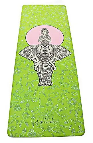 Produktbild: Eco Suede Yogamatte aus Naturkautschuk und Microfasern, Vegan (Full Moon Walk, 5 mm)
