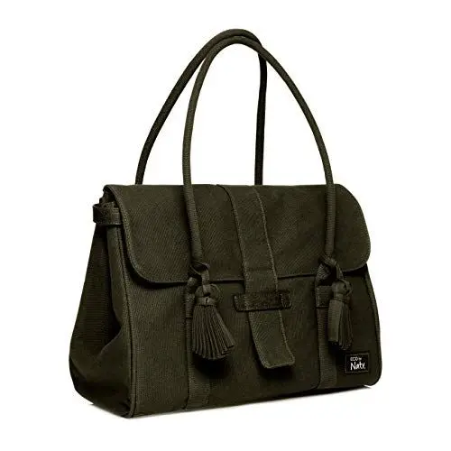 Produktbild: Eco by Naty 07330933252904 Wickeltasche, Hergestellt aus GOTS zertifizierter ökologischer Baumwolle, Magnetischer Verschluss, grün, 1 stück