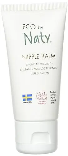 Produktbild: Eco by Naty, Brustwarzensalbe, Bio-zertifizierte pflanzliche Extrakte, Hypoallergen und dermatologisch getestet, 30 ml Flasche