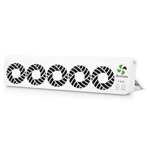 Produktbild: EcoCalm Heizkörper Ventilator mit 5 Verbesserten Lüfter, Intelligenter Heizkörperverstärker Erhöhen die Effizienz der Heizung und Sparen Energie (Mono Set)