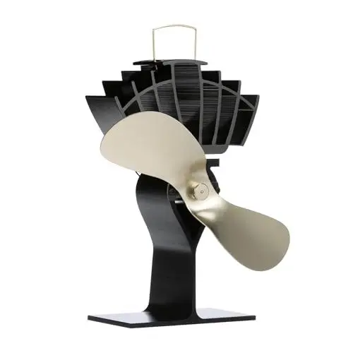 Produktbild: Ecofan UltrAir Klassischer Stil, wärmebetriebener Holzofenventilator, 212 m³/h, Aluminium, Gold, M