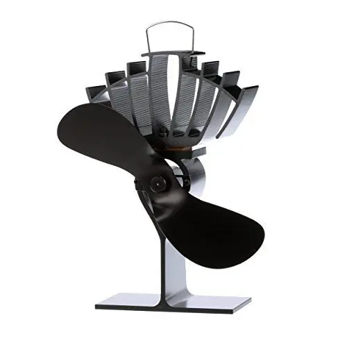 Produktbild: Ecofan UltrAir, klassischer Stil, wärmebetriebener Holzofenventilator, 212 m³/h, 810CAXBX, 20,07 cm-Blatt, Schwarz