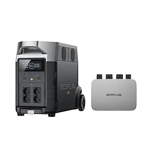 Produktbild: EcoFlow PowerStream Balkonkraftwerk, Smart Mikrowechselrichter 600W, Kostenloses Upgrade auf 800W, DELTA PRO Powerstation, App-Steuerung, für Zuhause, Camping