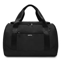 Produktbild: ECOHUB 20L Handgepäck Tasche, für Ryanair handgepäck 40x20x25, Faltbare Reisetasche Handgepäck Flugzeug, Wasserabweisend Sporttasche Klein, Weekender Tasche Herren Damen(Schwarz)