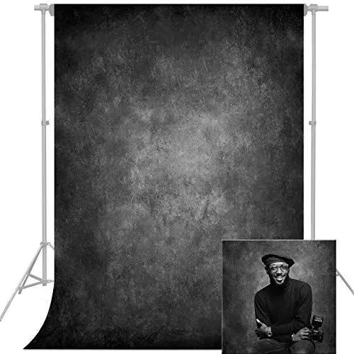 Produktbild: econious Fotohintergrund, 1,5 x 2,2 m Abstraktes DunkelGrau Foto Hintergrund, Professioneller Fotografie Hintergrund für Studio-Requisiten, Mit Stangentasche (nur Hintergrund)