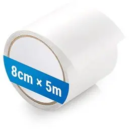 Produktbild: ecooe Zelt Klebeband 5M x 8CM Zelt Klebebänder Reparaturband Transparent Wasserdichte Professionell geeignet für PVC-beschichtetes Zelt markisen Pavillon flicken, Zelt Zubehör