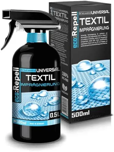 Produktbild: eco:Repell 500ml Universal Textil imprägnierung - Imprägnierspray für alle arten von Textilien wie Markise Polster Möbel Sofa Cabrio Verdeck Autopolster Zelt PFC-Frei