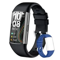Produktbild: ECOSOON Smartwatch für Damen und Herren, 1,47 Zoll (3,7 cm), Touchscreen, Smartwatch mit Herzfrequenz, Pulsoximeter, Schrittzähler, bunt, Schlaf, wasserdicht IP68, Smartwatch für Android iOS
