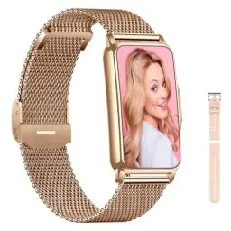 Produktbild: ECOSOON Smartwatch Damen, Fitnessuhr Damen Fitness Tracker IP68 Wasserdicht Uhr mit Schrittzähler Damen mit 123 Sportmodi, Pulsmesser, SpO2, Schlafmonitor, Pulsuhr Damen Schrittzähler Uhr Damen Schmal