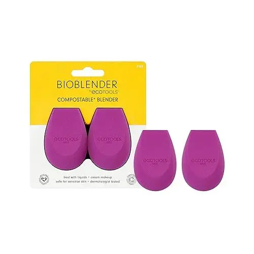 Produktbild: ECOTOOLS Bioblender Make-up-Schwamm Duo-Pack für flüssiges und cremiges Make-up, 54 g, 3163, violett