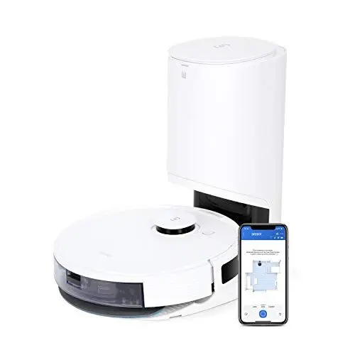 Produktbild: ECOVACS DEEBOT N8 PRO+ Staubsauger Roboter mit Absaugstation, 2600 PA, nass wischen, 3D-Hinderniserkennung, Saugroboter mit Laserfunktion, Alexa, Hartböden, Teppiche, weiß