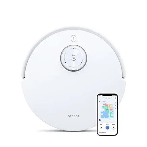 Produktbild: ECOVACS DEEBOT T10, Staubsaugerroboter mit vibrierenden Wischplatten (OZMO 3.0), 3000PA Saugstärke, Hinderniserkennung mit KI (AIVI 3.0), 3D-Kartierung, 5200 mAh Akku, YIKO Sprachassistent