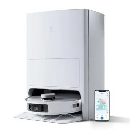 Produktbild: ECOVACS DEEBOT T20 OMNI 6000Pa Saugroboter, Auto-Mopp-Hebefunktion, Heißwasser-Mopp-Wäsche und Mopp-Trocknung, selbstentleerend, rotierende Wischpads