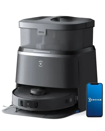Produktbild: ECOVACS DEEBOT T30 Omni Saugroboter mit Wischfunktion, Mini Station Staubsauger Roboter, 11.000 PA Saugkraft, Adaptive Kantenreinigung mit TruEdge™ Mopping Technolgie, ZeroTangle™ Design
