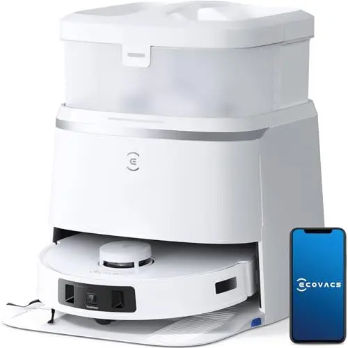 Produktbild: ECOVACS DEEBOT T30 PRO OMNI Saugroboter mit Wischfunktion, mit TrueEdge Moppin, Zero Tangle Bürste, 11.000 PA Saugkraft mit heißem Wasser und Smart Rewash, Farbe Silber