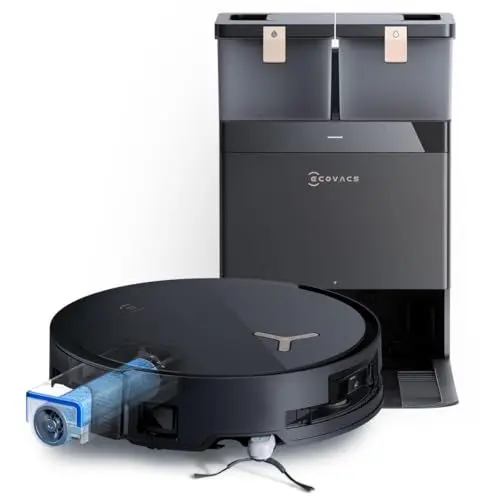 Produktbild: ECOVACS DEEBOT X8 PRO Omni Saugroboter mit Wischfunktion, OZMO Roller mit kontinuierliches Wischen & Selbstreinigung, 18.000 Pa, 12-in-1 Station, 40–75 °C Heißwasser-Moppreinigung, YIKO-GPT