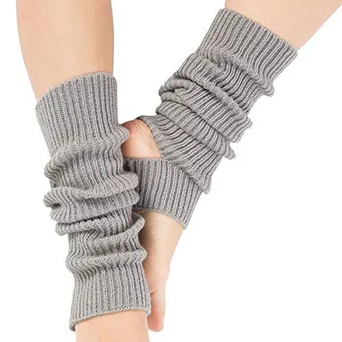 Produktbild: Ecroon Damen Mädchen Ballettstulpen mit Fersenloch Beinwärmer Ballett Yoga Stulpen Legwarmer Beinstulpen ca. Stützstrümpfe