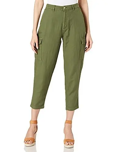 Produktbild: edc by ESPRIT Damen Hose 041cc1b308, 350/Khaki Green, 38W / 28L