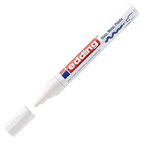 Produktbild: Edding 4-750-9-049 Marker Malerei 750 mittlere Spitze Zeichnung Tinte lackiert blickdicht alle Arten Materialien robust Wärme 2 – 4 mm weiss
