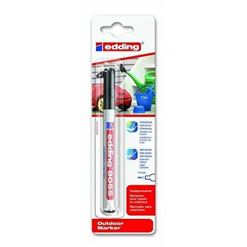 Produktbild: Edding Außen 8055 Marker Outdoor 1-2 mm Wetterfest Universal - Schwarz