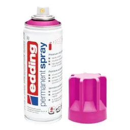 Produktbild: edding 5200 Permanent Spray - magenta matt - 200 ml - Acryllack zum Lackieren und Dekorieren von Glas, Metall, Holz, Keramik, Kunststoff, Leinwand - Lackspray, Acrylspray, Farbspray