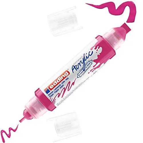 Produktbild: edding 5400 Acryl 3D Double Liner - pink - 1 Acrylfarbe Tube - Doppel-Spitze 2-3,5-10 mm