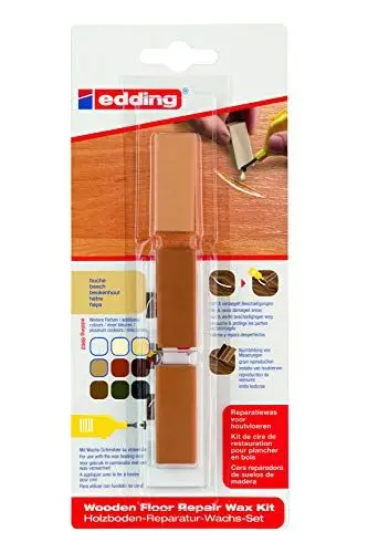 Produktbild: edding 8902 Holzboden-Reparaturwachs-Set - Buche - 3 Hartwachse - zum Ausbessern von Beschädigungen und Kratzern in Holzböden