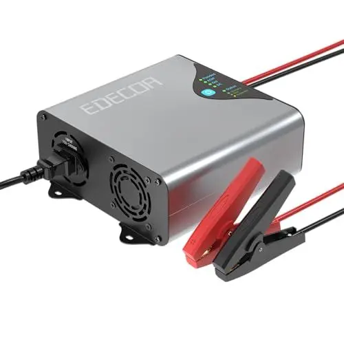 Produktbild: EDECOA 30A autobatterie ladegerät,12V Batterieladegerät mit 6 Ladestufen, intelligentes Schnellladegerät für Auto Motorrad LKW Boots und Flutbatterien AGM Gel Batterien