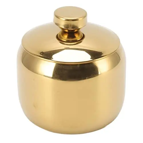 Produktbild: 304 Edelstahl-Gewürzbehälter-Set mit Deckel, Löffel und Tablett, Gewürzdosen, Porzellan-Gewürzdosen-Set, Marmor-Keramik-Gewürzbox für Küche, Restaurant, Theke, Zuhause (Dussdote0rR8-11)