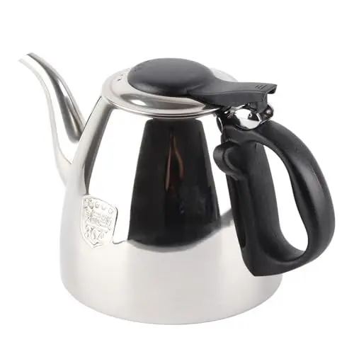 Produktbild: Edelstahl Teekanne, Induktionsherd Wasserkocher Edelstahl Kaffeekanne Elektrokeramikherd Wasserkocher Hotel Teekanne für Induktionsherd und Ceranherd (cocoarm0h6tzbgdaq-01)