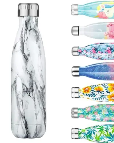 Produktbild: Hutigertech Edelstahl Trinkflasche Thermosflasche - 750ml, Doppelwandige Auslaufsichere Isolierte Wasserflasche, BPA-Frei,Vakuum Isolierflasche für Kinder, Laufen, Radfahren, Camping, Arbeiten