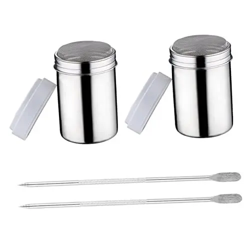 Produktbild: Edelstahl bestäuber Behälter für Kaffeepulver Behälter für Frischkäse Shaker sahnespender Kaffeesatz Gewürzbehälter Kaffeepulver-Organizer Kaffeebohnen Staubtuch Schimmel Container