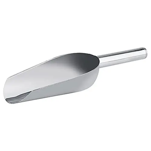 Produktbild: Edelstahl-Eiszangenschaufeln, Eisschaufelschaufel, 5 X Süße Schaufeln oder 5 X Eiszangen, Hochzeit, Süßigkeiten, Buffet, Bar, Küche, Edelstahl-Set für Eiswürfel, Teeparty,(5*Schaufel)