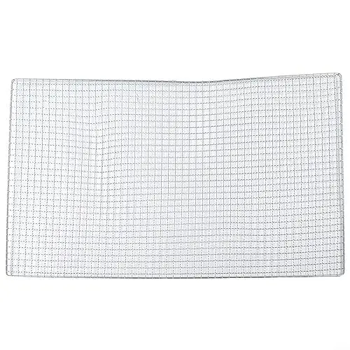 Produktbild: Edelstahl-Grillnetz, Gitternetz, Ersatz-Kohlegrillnetz für BBQ im Freien, Picknick-Werkzeug, 60 x 40 cm