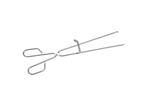 Produktbild: Edelstahl-Grillzange mit Führung, 45 cm