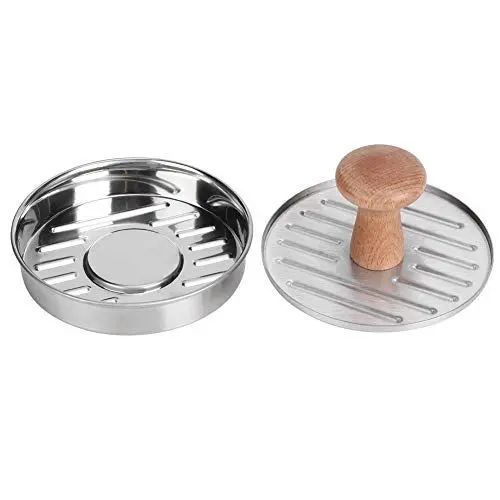 Produktbild: Edelstahl-Hamburgerpresse, Patty-Maker-Form, Küchenzubehör