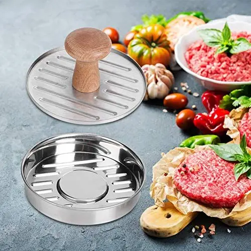 Produktbild: Edelstahl-Haushalts-Hamburgerpresse, Patty-Maker-Form, Küchenzubehör