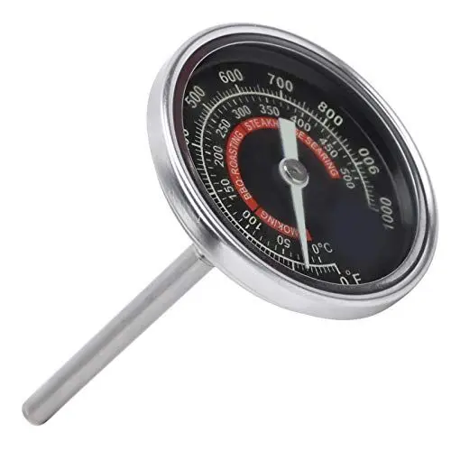 Produktbild: Edelstahl-Ofenthermometer, Grillthermometer, Grill, Holzkohleraucher, Kochtemperaturanzeige, Ofen-Holzofen-Zubehör, Thermometer-Grill-Ersatzteile