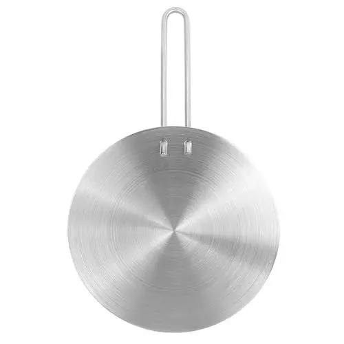 Produktbild: Edelstahl-Wärmeverteilerplatte, Induktions-Gas-Elektroherd-Konverter, für Eisenpfannen-Keramiktopf (20cm)