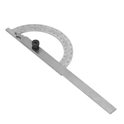 Produktbild: Edelstahl-Winkelmesser 0-180° Grad Winkelmesser Arm Messlineal Werkzeug -Winkelmesser, Universal-Winkelmesser für Malerei Zeichnung