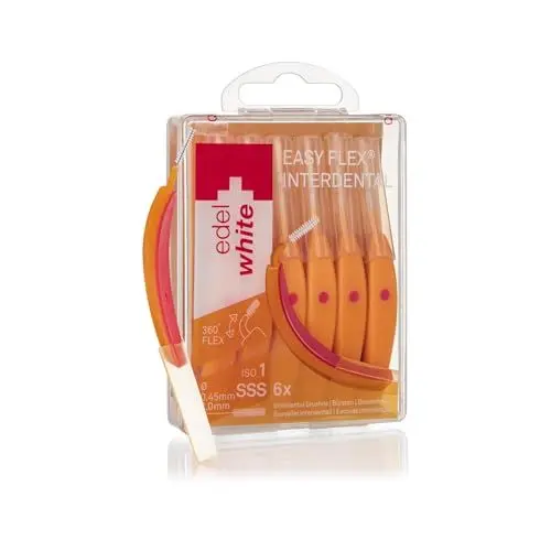 Produktbild: edel+white ID7 Interdentalbürsten SSS 0,45mm I 6 x Zahnzwischenraumbürsten zur gründlichen und sanften Zahnreinigung besonders enger Zahnzwischenräume